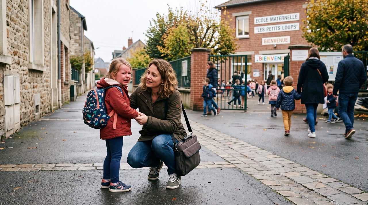 <em>Mon enfant pleure tous les matins</em> pour aller à l'école : voici comment (ne pas) l'aider